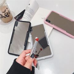 【新品未使用】アイフォン ミラー 鏡面 mirror 鏡 卓上ミ...