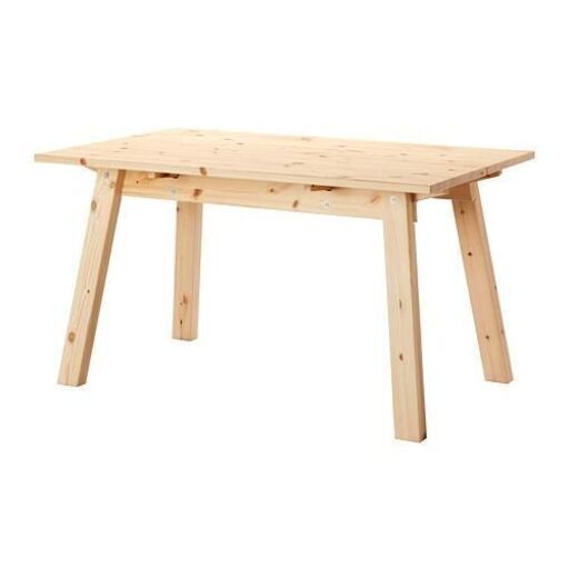 【引越の為出品】廃盤品 IKEA イケア INDUSTRIELL ダイニングテーブル パイン材 KYRRE シルレ スツール4台セット