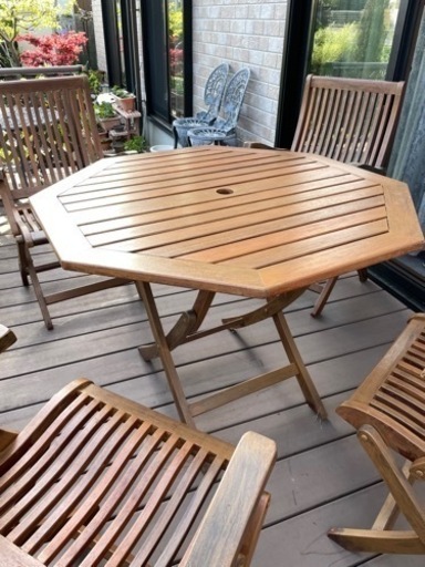 ガーデニング　テーブルチェアセット