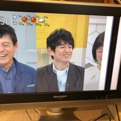 小型テレビ　右端1／5ほどが見えません！