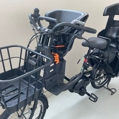 電動自転車　前後チャイルドシート付き　YAMAHA pas ba...