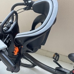 電動自転車　前後チャイルドシート付き　YAMAHA pas babby unの画像