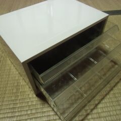 ELEGANT 白系 横長 3段 引き出し 書類入れ お譲りします。＊石川県＊美川より＊期間限定の画像
