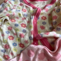 前ボタンロンパース80の画像