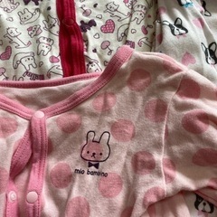 前ボタンロンパース80の画像