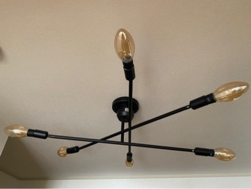 【美品】LED電球6個付き リモコン付き シーリングライト