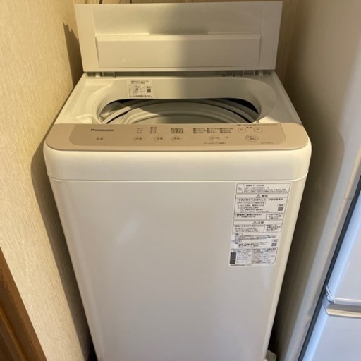【2022年製】Panasonic洗濯機（6kg）美品