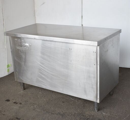 【ヤ取終了5/7】≪zyj940ジ≫メーカー不明 ステンレスキャビネット 幅120cm/縦60cm/高さ約80cm 戸棚/作業台 厨房