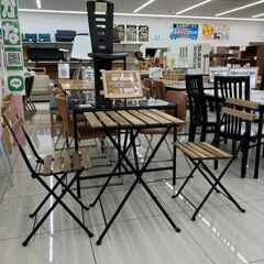 IKEA/TARON/テルノー/ガーデンテーブル＆チェア2脚セッ...