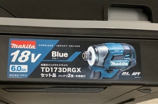 マキタ　TD173DRGX バッテリー2個付き  未使用品　リサイクルショップ宮崎屋　佐土原店　　23.4.14F