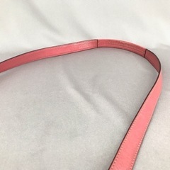 COACH コーチ ピンクレザー×シグネチャー ななめがけショルダーバッグの画像