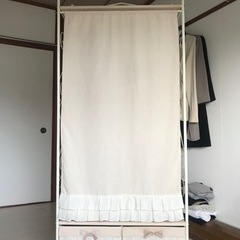 ハンガーラック　引き出し付き