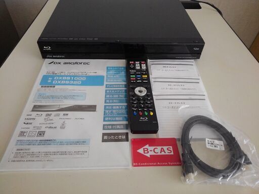 正常動作品　DXBS1000　1TB　W録画　純正リモコン 取り扱い説明書付き
