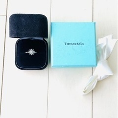 【美品】Tiffany&Co. ティファニー　フラワーリング　婚約指輪　エンゲージリングの画像