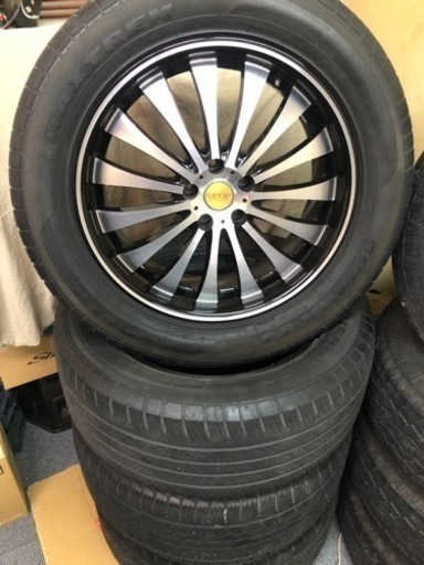 中古　20インチホイール　ブラックアート　114.3 5穴