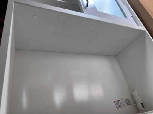 ニトリキッチンボード 食器棚 幅88×奥行50高さ201cm ホワイト 小売