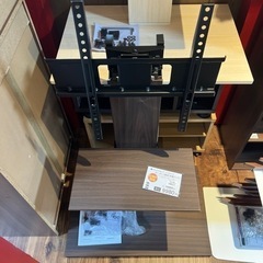 【極美品】TVスタンド テレビスタンド 32-65型対応 ブラウンの画像