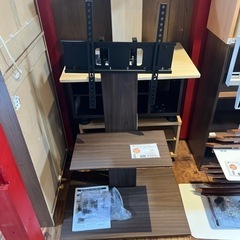 【極美品】TVスタンド テレビスタンド 32-65型対応 ブラウンの画像