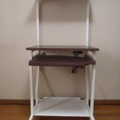 ②パソコンラック（ダークブラウン）