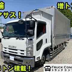 H20年式　いすゞ　フォワード　アルミウィング　中型(4t)　ワイド6200ボデー　増トン　4.8トン積載　後輪エアサス　格納ゲート　極東開発製　木床　ラッシングレール2段　日本フルハーフ製　フロアAT　型式:PKG-FSR90T2　集中ドアロック　バックモニタ　ETC　電格ミラー　坂道補助　(弊社在庫管理番号:0408)の画像