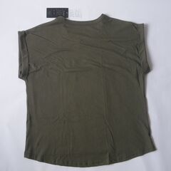 【新品】ポケット付綿Ｔシャツ（袖返しあり）／Mの画像