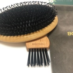売切れました！★ 新品未使用BESTOOL のクシ 天然豚毛 ブ...