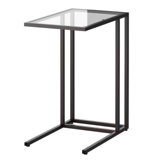 IKEA ヴィットショー　ガラステーブル　ラップトップ