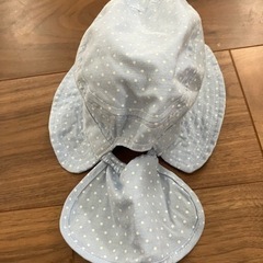 日除付き帽子　サイズ:48cmの画像