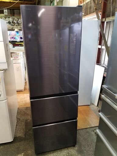 【愛品館市原店】HITACHI 2019年製 375L 3ドア冷蔵庫 R-V38KV（K)【愛市IR015274-104】