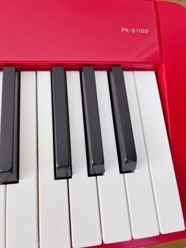 カシオ(CASIO)電子ピアノ Privia PX-S1100RD(レッド) 88鍵盤 スリムデザイン