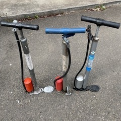自転車用高圧ポンプ　空気入れ　3台セット