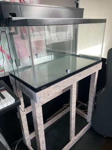 値下げしました！！GEX 90センチ水槽中古 グランデ90、照明付き