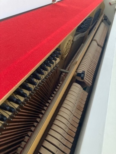 (受け渡し者決定)中古ピアノ　ホワイトピアノ