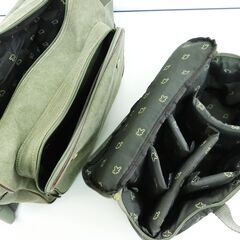 【未使用訳あり】 GIOTTOS カメラバッグ 大容量 カーキグリーン LF5401Gの画像
