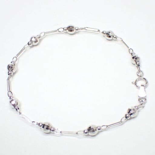 E681 ブレスレット Pt850 ミラーボール 4.7g
