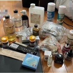 【譲渡決定済】油絵具　パステル　透明水彩　カラーインク　画材
