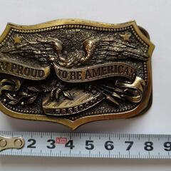 【再再値下げ】バックル  I'm Proud To Be American ヴィンテージ レアの画像