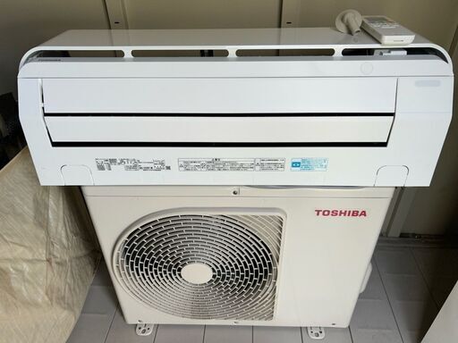 【美品】エアコン 東芝 2.2kw おもに6畳 2017年 RAS-C225PT(W) プラズマ空清 空気清浄単独運転