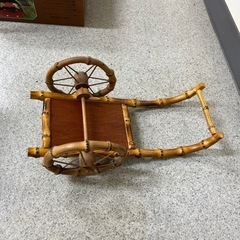 竹製の二輪車ですの画像