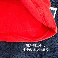 値下げ！120サイズくらい　赤プリントTシャツ　半袖の画像