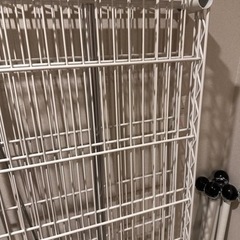 頑丈ハンガーラック(ホワイト/150cm幅)の画像