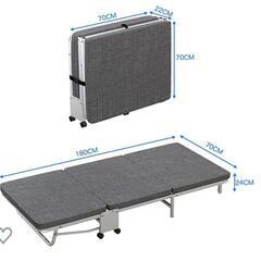 販売予定者決まりました。折りたたみ シングル 簡易ベッド 新品 ...