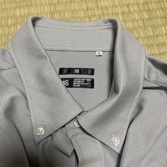 【未着用】大きめ　ワイシャツ　スーツセレクト　黒　スーパーノンアイロンの画像