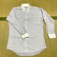 【美品】　大きめ　ワイシャツ　スーツセレクト　ブルー　ノンアイロンの画像