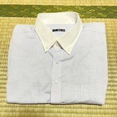 【美品】　大きめ　ワイシャツ　スーツセレクト　ブルー　ノンアイロンの画像