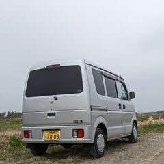 平成18年 スズキ エブリィ バン 機関良好 パートタイム4WD 5速MT 車検長い令和6年12月 走行120400km フルセグ地デジ ナビ ドラレコ バックカメラ  スタッドレスタイヤ付属 美車の画像