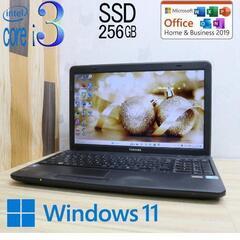 ★高性能i3、ノートパソコン！新品SSD256GB★PAPW57M3 Core i3-350M Win11 Microsoft Office 2019 Home&Business