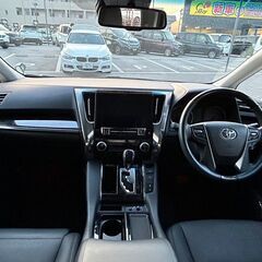 自社ローン　ローンが通らない生活から通る生活へ　保証人不要　最大84回　頭金不要 トヨタ アルファード2.5 S Cパッケージ　ワンオーナー　黒革パワーシート （パール）の画像