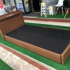 ティアイアイ ベッドフレーム シングルサイズ 木製 ブラウン コ...