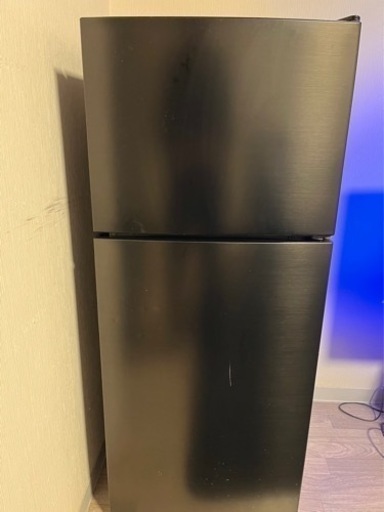 【⚠️値下げ！】2020年製　Maxzen 118L 冷蔵庫 おしゃれなブラック